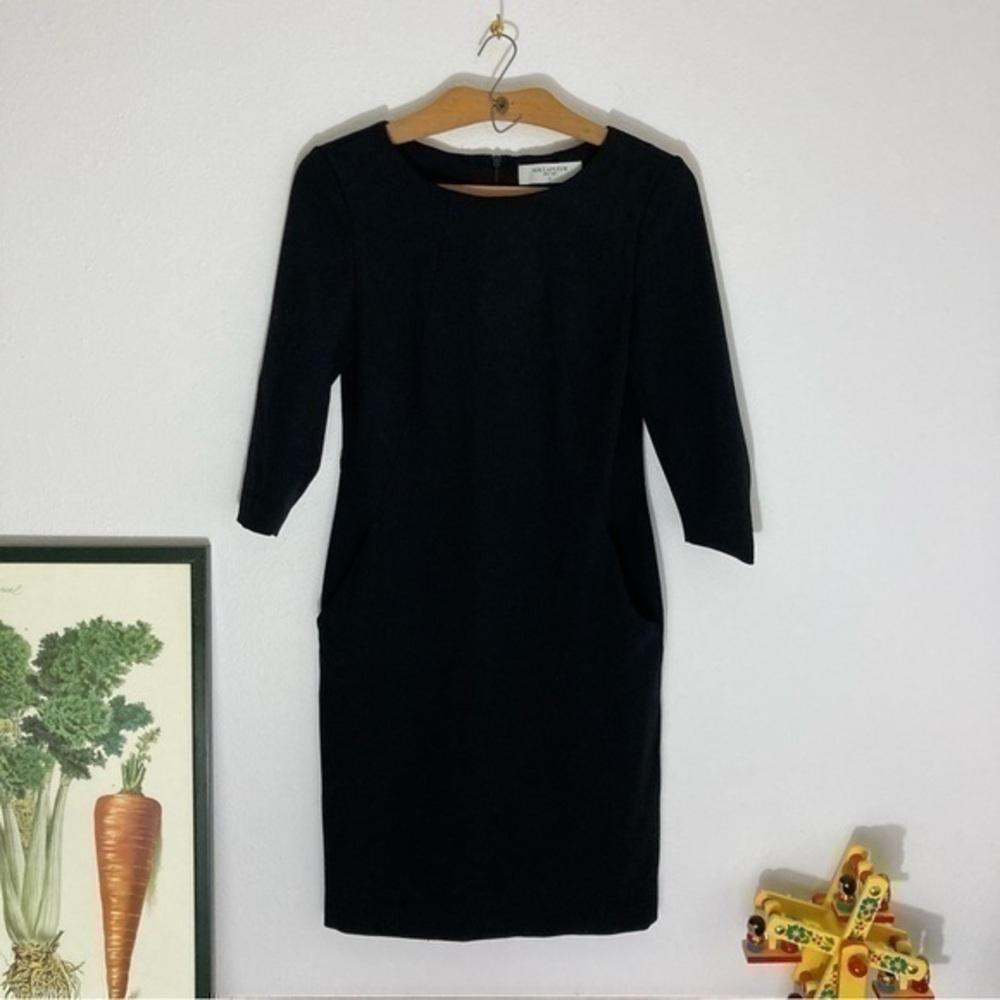 MM LaFleur black asymmetrical line dress size 0